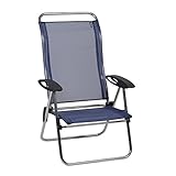 Lafuma Low Elips - Alu brut Aluminum Frame - Ocean Batyline Fabric - Folding Beach Chair with Adjustable Back – Adjustable Folding Camping Chairs or Outdoor Folding Chairs