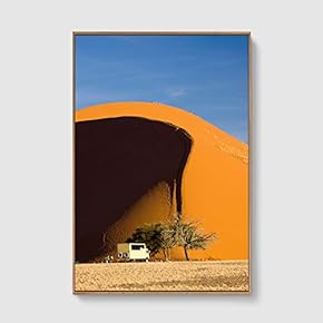 Framed Canvas Home Artwork Decoration Desert Canvas Wall Art for Living Room, Bedroom - 16x24 inches