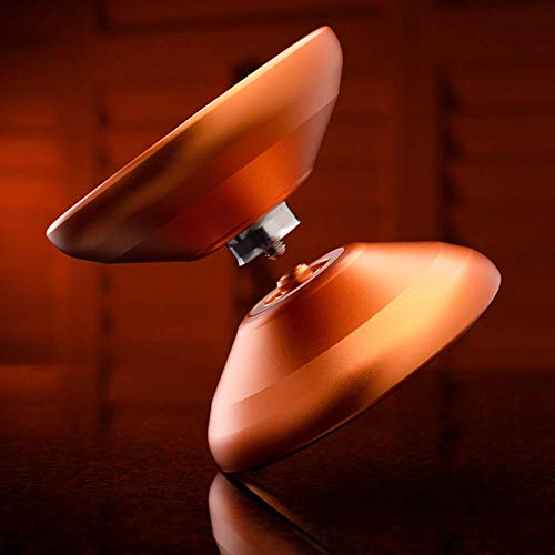 YOSTAR Unresponsive Yoyo, MAGICYOYO Y02-AURORA Pro Yoyo with Ball Bearing Axle, Light Up Yoyo for Kids, 5 Yo Yo Strings Bag Glove (Orange with Pink Light)