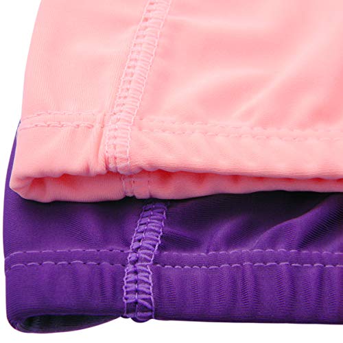 Qualtiy Yes QY 2Pack Superior Polyester Cloth Fabric Bathing Cap Swimming Caps Swimming Hats for Water Sports, Purple & Pink Color - Thumbnail 3