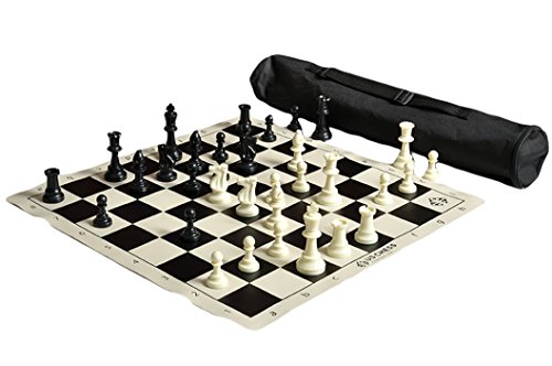 US Chess Federation's Quiver Chess Set Combo - Black