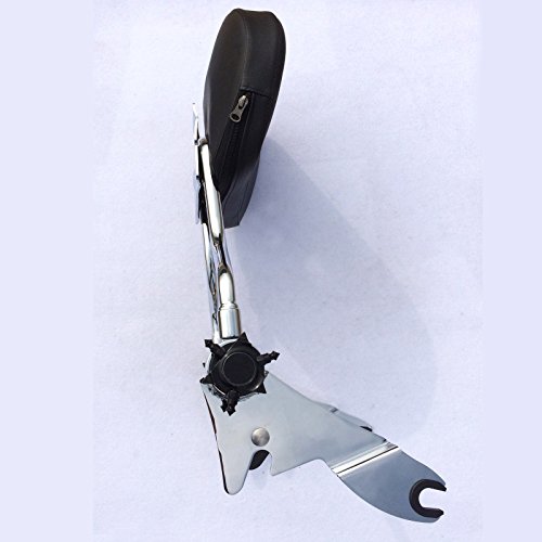 HK Motorcycle Black Adjustable Detachable Backrest Sissy Bar with pad For 2007 2008 2009 2010 2011 2012 2013 2014 2015 Harley Davidson FLHR Road King FLHX- Street Glide - Thumbnail 5