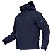 MAGCOMSEN Mens Softshell Jacket, Water Resistant Snow Ski Jacket Fleece Lined Winter Coats for Hiking Outdoor Navy XL