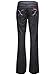 ZITY Jeans for Women/High Waist Bootcut Boyfriend Basic Bootcut Jeans Black