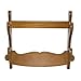 Eforlife Sword Holder Wall Mount Decent Solid Real Wood Samurai Sword Stand Bracket Hanger for Katana Wakizashi Tanto (2 Tier)