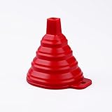 Icicle Red Silicone Foldable Funnel 100% Food Grade Silicone