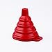 Icicle Red Silicone Foldable Funnel 100% Food Grade Silicone