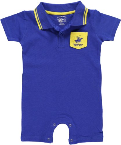 royal blue polo jumpsuit