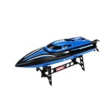 DeeXop -Babrit Tempo H100 2.4G 4CH Remote Control Boat Electric RC Boat Blue Color