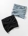 Gratlin Women's Maternity Soft Seamless Pressure-Reduction Support Belly Band Black/Slate Blue Medium