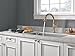 Delta Faucet Cassidy Single-Handle Kitchen Sink Faucet with Pull Down Sprayer, ShieldSpray Technology and Magnetic Docking Spray Head, Champagne Bronze 9197-CZ-DST