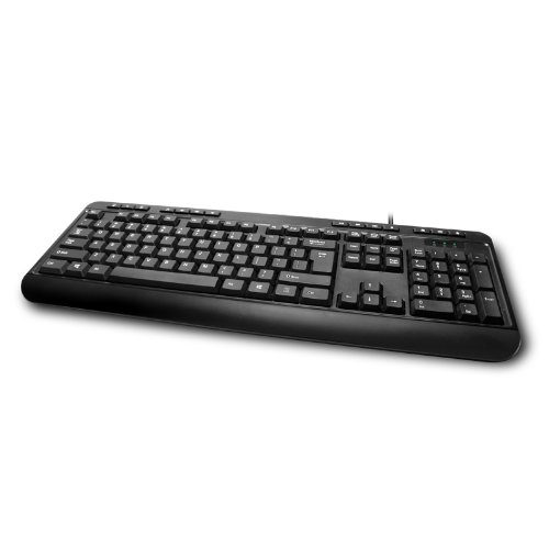 Adesso Multimedia Desktop 104-Key USB Keyboard for Windows One-Touch Controls (AKB-132UB)