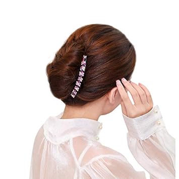 Amazon Com 3 15 Hair Comb Sparkly Hair Grips Bun Ponytail