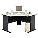 Bush Business Furniture Series A 48W Corner Desk in White Spectrum and Slate, Small Computer Table for Home or Professional Office