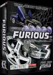 image for Cut Ready Clipart FURIOUS RACING VEHICLE Vector Clipart Vinyl Cutter S