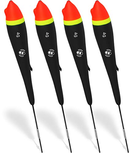 Storfisk fishing & more 4er Set Forellen Rasselposen aus Rohacell, schlank, schwarz, mit integrierter Rassel – Bild 3