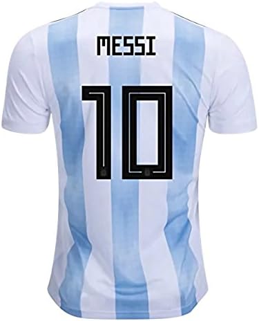 CampJuly 2018 World Cup Soccer Team Argentina Messi 10 Home Men's Jersey Color White