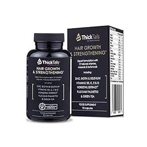 ThickTails Hair Growth Vitamins Supplement - For Women With Thinning Hair Due to Menopause And Stress. Anti Hair Loss…