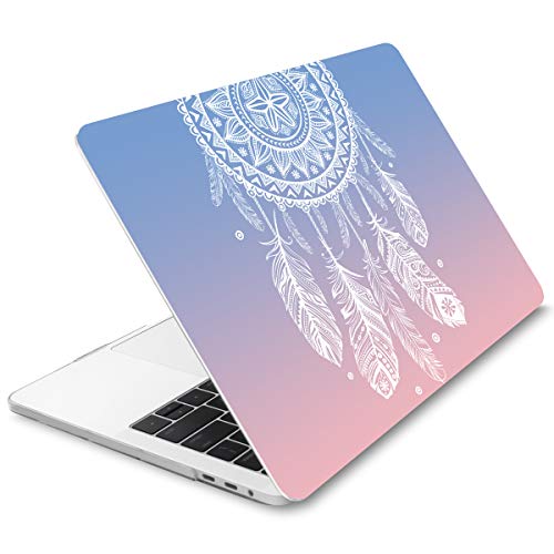 Batianda Dream Catcher Fashion Color Crystal Hard Sleeve Laptop Cover Case for Apple MacBook Air 13 inch Not 2018 Version [Models: A1369 and A1466] with Gradient Keyboard Cover - Gradient Pink - Thumbnail 5