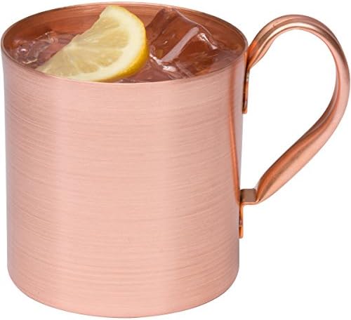 Moscow Mule Copper Mug, 100% Pure Without Lining, Unique Quality Design – Copper Sourced From the USA, FDA and California Proposition 65 Approved, 16 oz.