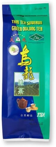 SuwirunThai Tea ,Green Oolong Tea Organic Leaves - 3.52 Ounces