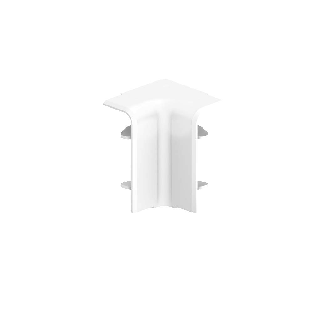 Habengut inside corner for skirting board 50 mm made of PVC, colour: white | Content: 1 piece - for corner bypassing in rooms