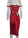 GOBLES Women's Sexy Off The Shoulder Bandage Sleeveless Midi Club Dress (Red, S)