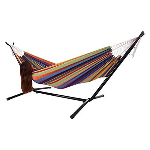 Outsunny Hanging Rope Chair With Padded Seat & Footrest, Blue
