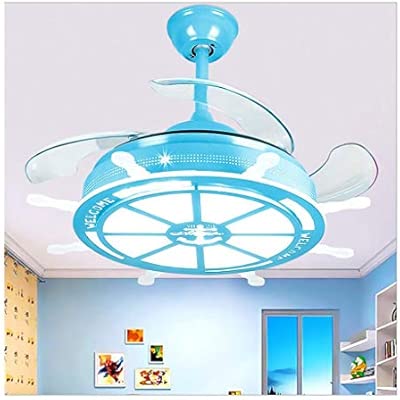 Fan Light 36 Led Ceiling Fans Lamp Rudder Child Invisible Ceiling