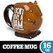 BigMouth Inc I Don't Give a Dam Beaver Coffee Mug, Ceramic Coffee Cup, Funny and Cute Beaver Design, Great for Home or Office, Unique Novelty Gift for Coffee Lovers, 16 oz