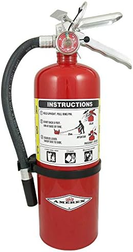 Amerex B402, 5lb ABC Dry Chemical Class A B C Fire Extinguisher, with Wall Bracket