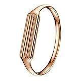 GBSELL Fashion Accessory Bangle For Fitbit Flex 2 (Rose Gold)
