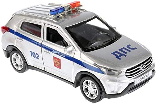 Diecast Metal Model Car Hundai Creta Russian Police Toy Die-cast Cars Light and Sound
