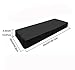 Piano Keyboard Cover, Stretchable Velvet Dust Cover with Adjustable Elastic Cord and Locking Clasp for 88 Keys Electronic Keyboard, Digital Piano, Yamaha, Casio, Roland, Consoles and more(Black)