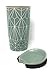 Starbucks Holiday Traveler 12oz Double Wall Ceramic 2017 Green Diamond