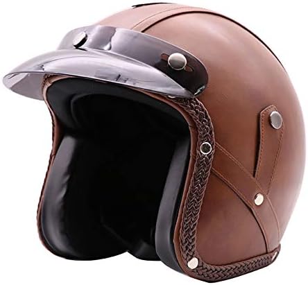 Handmade Retro Motorcycle Full Helmet Men And Women's Personality Harley Davidson Motorcycle Helmet Pedal Patrol Leather Helmet