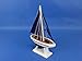 Hampton Nautical  Pacific Sailer Blue/Blue Sails 9