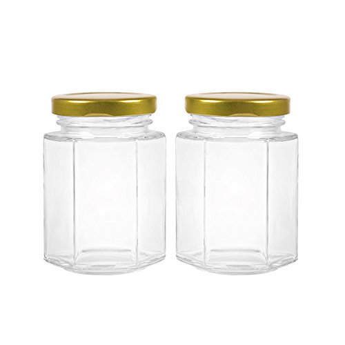 12 pack 4 oz Clear Glass Jam Jars for Jam,Honey,candies,sauce,Baby Foods,Jelly Wedding Favors,DIY Magnetic Spice Jarsï¼ˆComes with gold lidsï¼‰