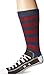 K. BELL Men's Classics Novelty Crew Socks, Sneaker (Red/Navy), Shoe Size: 6-12