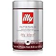 illy Intenso Ground Espresso Coffee, Dark Roast, Intense, Robust and Full Flavored With Notes of Deep Cocoa, 100% Arabica Cof