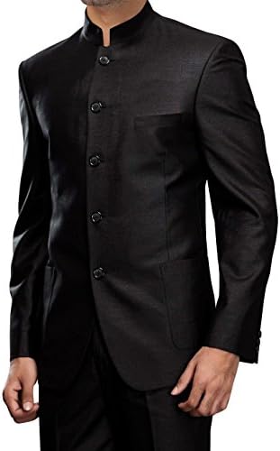 Groom Ethnic Black Indian Wedding Jodhpuri Suit MSU102