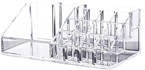 SIYIRONG Acrylic Makeup Organizer Cosmetic Brush Lipstick Holder Beauty Display ContainerL