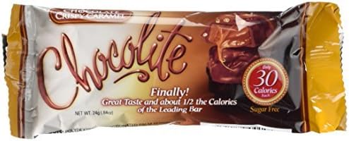 Healthsmart Chocolite Bar Chocolate Crispy Caramel -- 16- 24g(.84oz) Bars by Health Smart Foods
