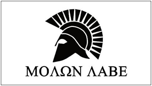 5pcs MOLON LABE SPARTAN White for Military Style Steel Ammo Can Magnet