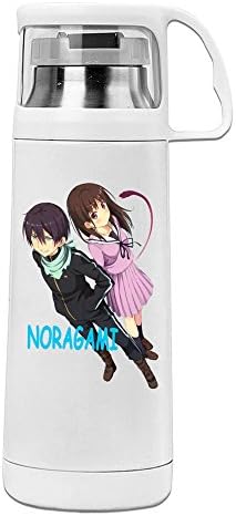 MeiXue Manga Noragami Logo Vacuum Cup Water Bottle White