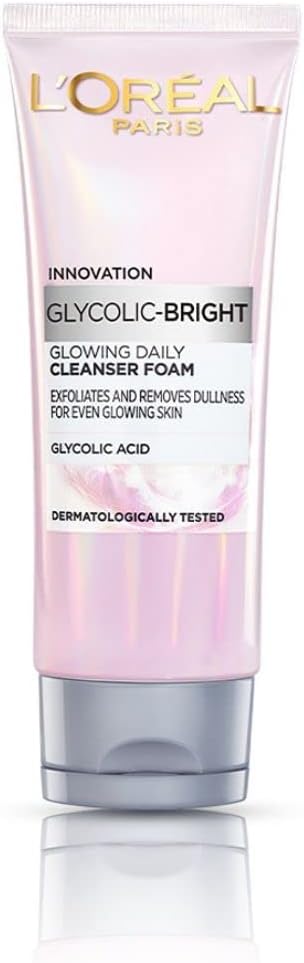 L'Oreal Paris Glycolic Bright Daily Foaming Facial Cleanser 50ml Glycolic Acid