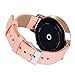 Fitian 20mm Stainless Steel Folding Clasp Smart Watch Band Metal Watchband for Moto 360 2 2nd Gen Man 42mm/Gear S2 Classic/Pebble Time Round (Champagne Gold)