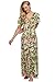 ACEVOG Womens Sexy Ladies Bohemian Floral Deep V Neck Party Dress Maxi Long Evening Dress