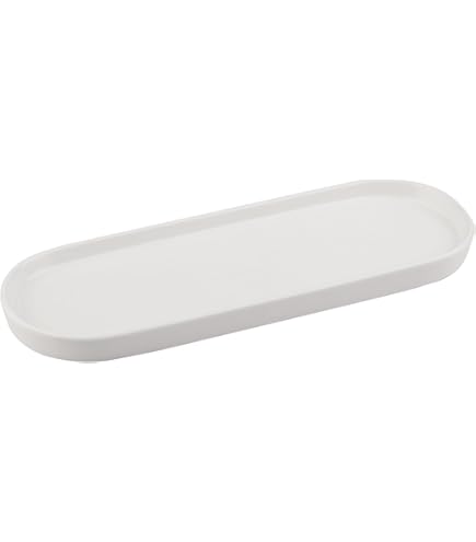 Amazon.com: VanEnjoy Ceramic Tray for Kitchen Counter, White