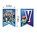 32 Pack Gaming Party Supplies Set,24 pcs Dancing Cupcake Toppers, 3 Foil Balloons,1 Game Happy Birthday Banner Decorations and 1 Birthday Cake Topper for Kids Battle Royale Decorations